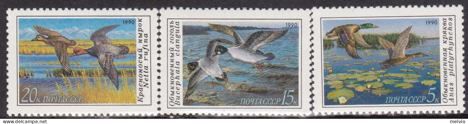 1990-Russia (MNH=**) S.3v."anitre"catalogo Euro 2 - Sonstige & Ohne Zuordnung