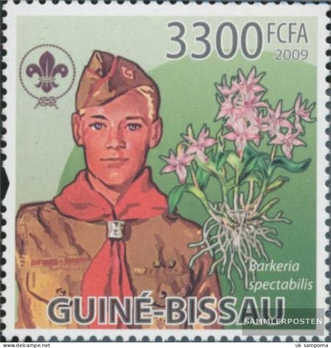 Guinea-Bissau 4360 (complete. Issue) Unmounted Mint / Never Hinged 2009 Scouts & Orchids - Guinée-Bissau