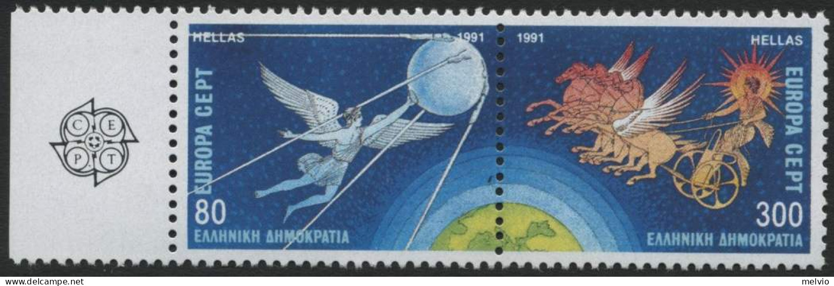 1991-Grecia (MNH=**) S.2v."Europa Cept" - Other & Unclassified