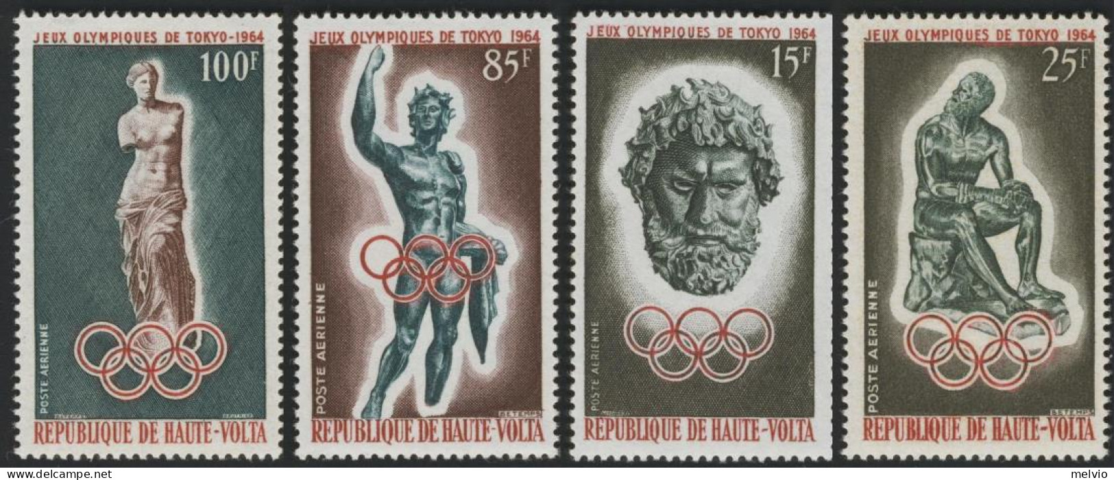 1964-Alto Volta (MNH=**) S.4v."Giochi Olimpici Di Tokyo" Cat.Yvert 2013 Euro 5.5 - Obervolta (1958-1984)