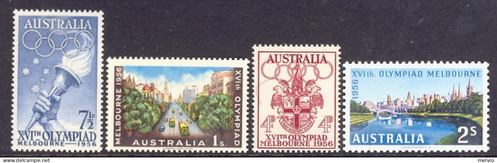 1956-Australia (MNH=**) S.4v." Olimpiadi Di Melbourne" - Other & Unclassified