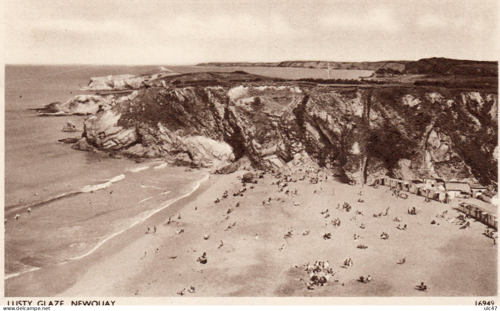 - LUSTY GLAZE.  NEWQUAY - Scan Verso - - Newquay