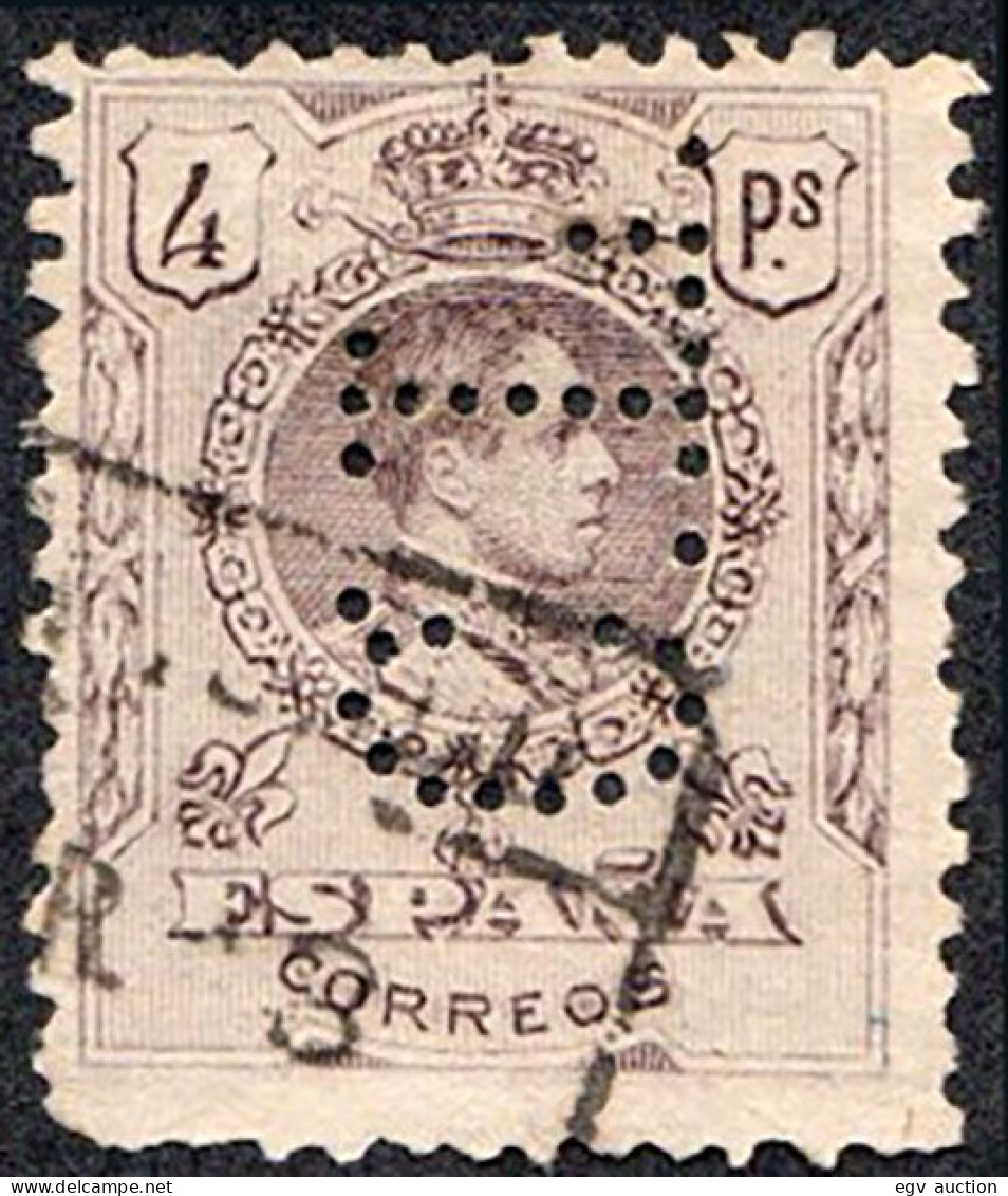 Madrid - Perforado - Edi O 279 - "C.L." Grande (Banco) - Oblitérés