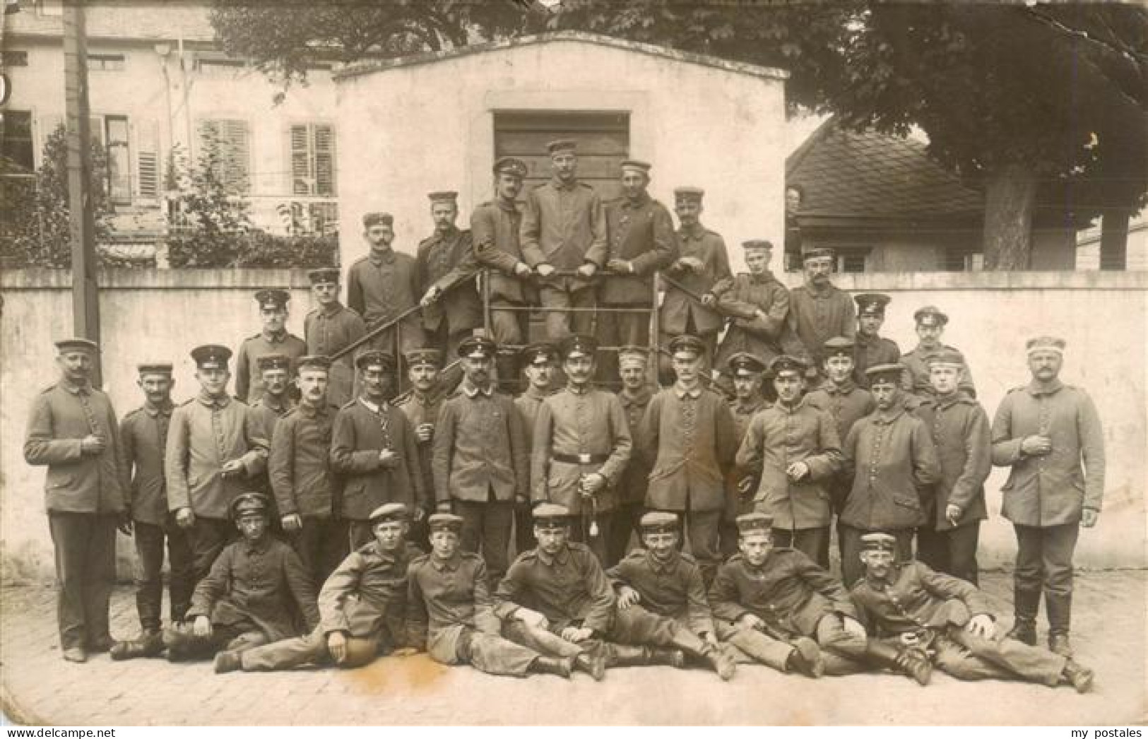 73939651 Neuwied_Rhein Reservelazarett Soldaten Gruppenfoto - Neuwied