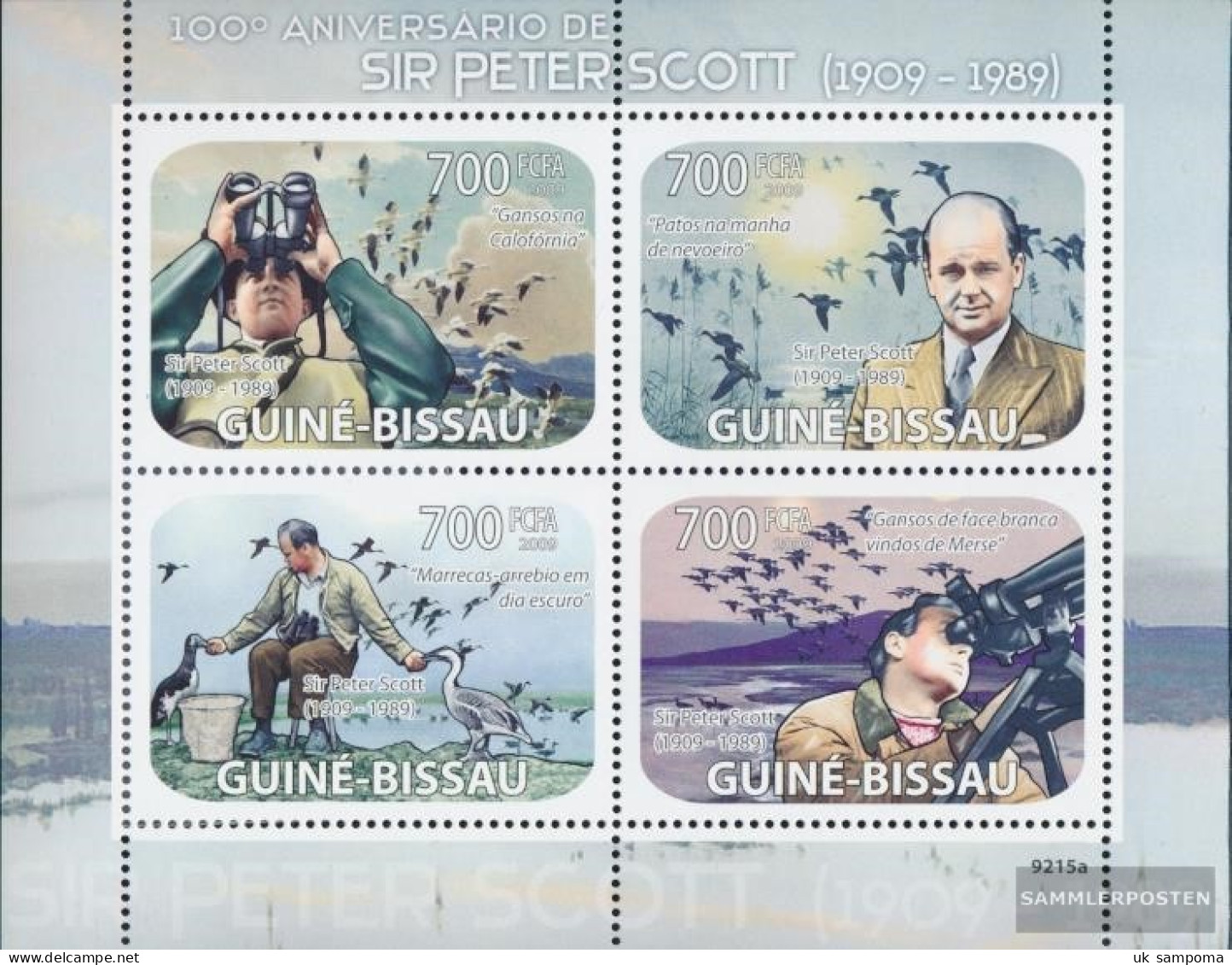 Guinea-Bissau 4153-4156 Sheetlet (complete. Issue) Unmounted Mint / Never Hinged 2009 Peter Scott - Guinée-Bissau