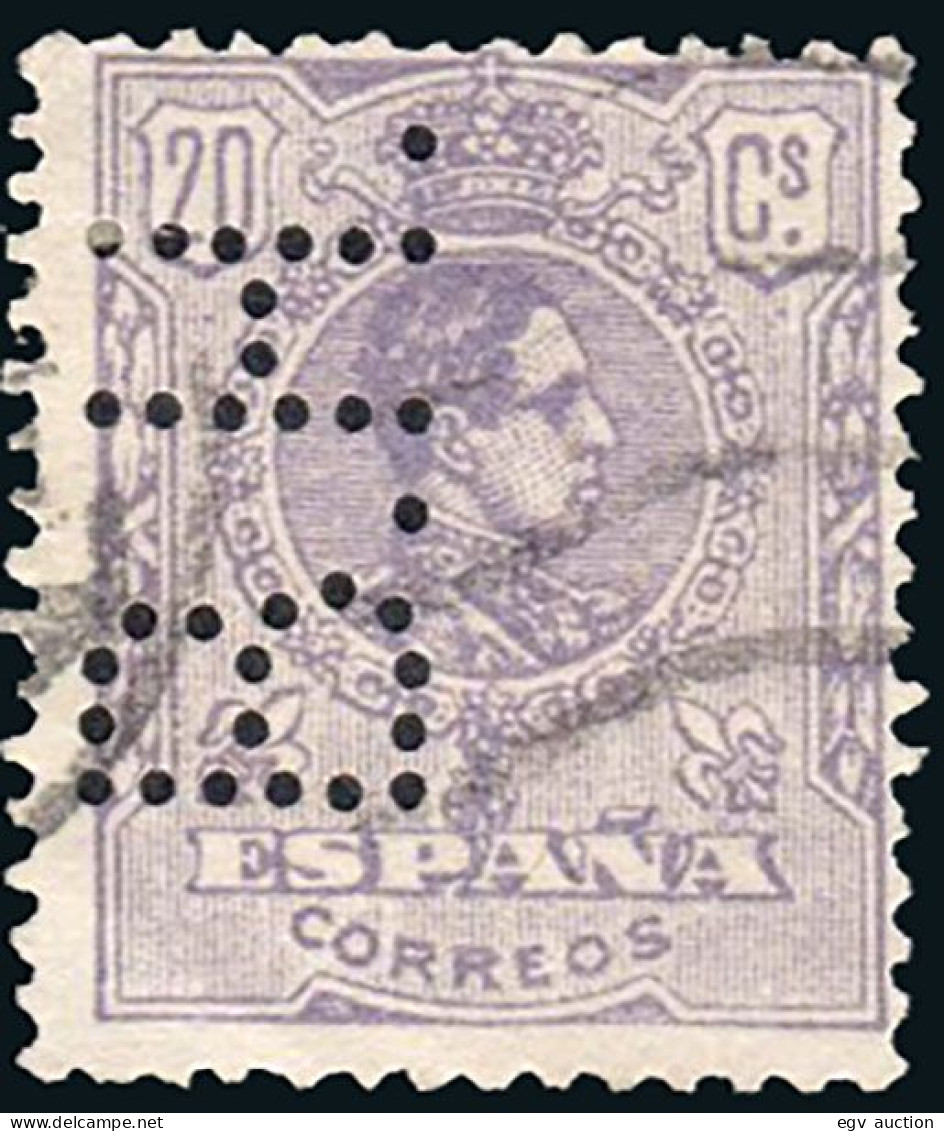 Madrid - Perforado - Edi O 290 - "B.H" (Banco) - Used Stamps