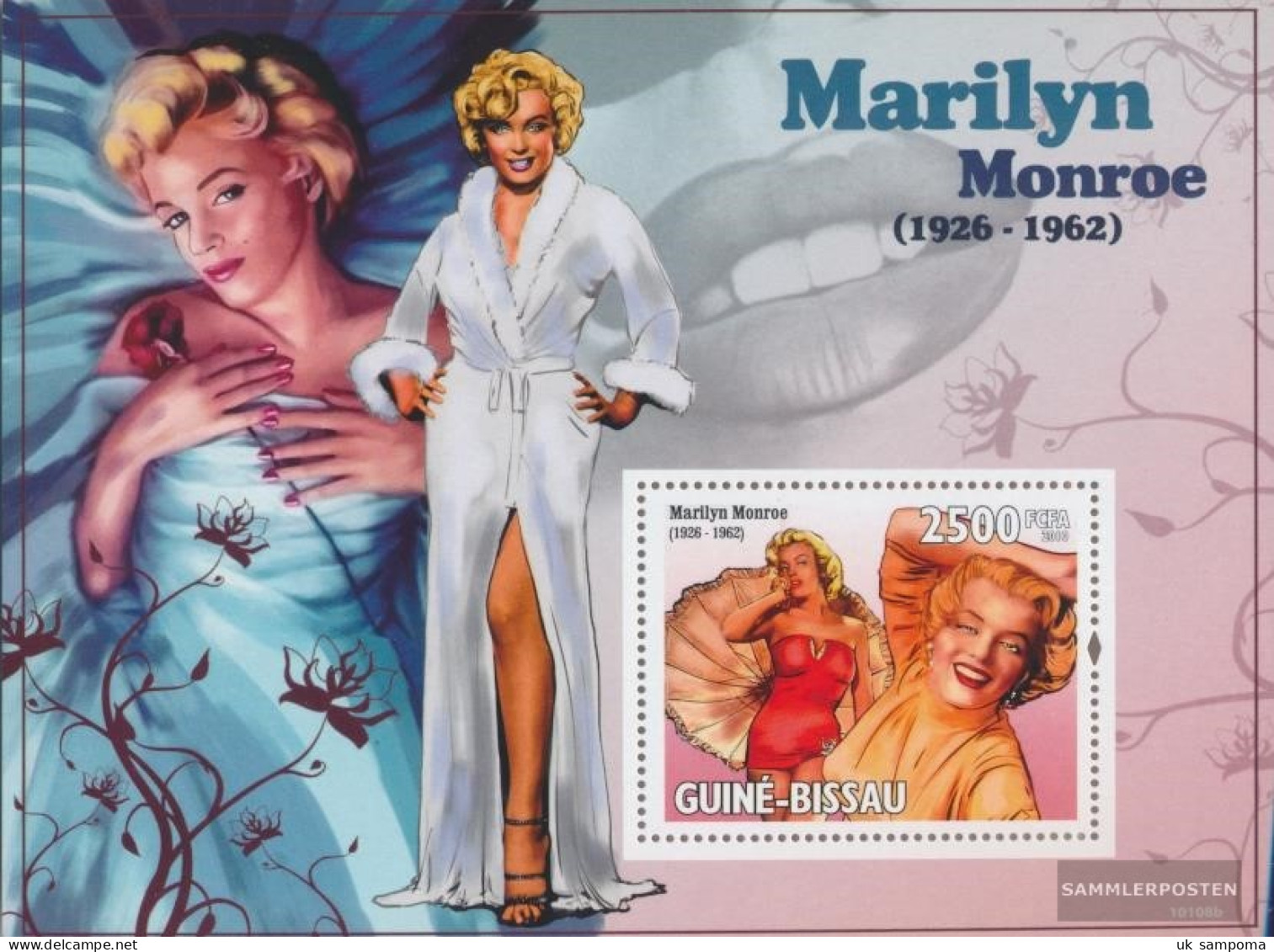 Guinea-Bissau Miniature Sheet 740 (complete. Issue) Unmounted Mint / Never Hinged 2010 Marilyn Monroe (1926–1962) - Guinea-Bissau