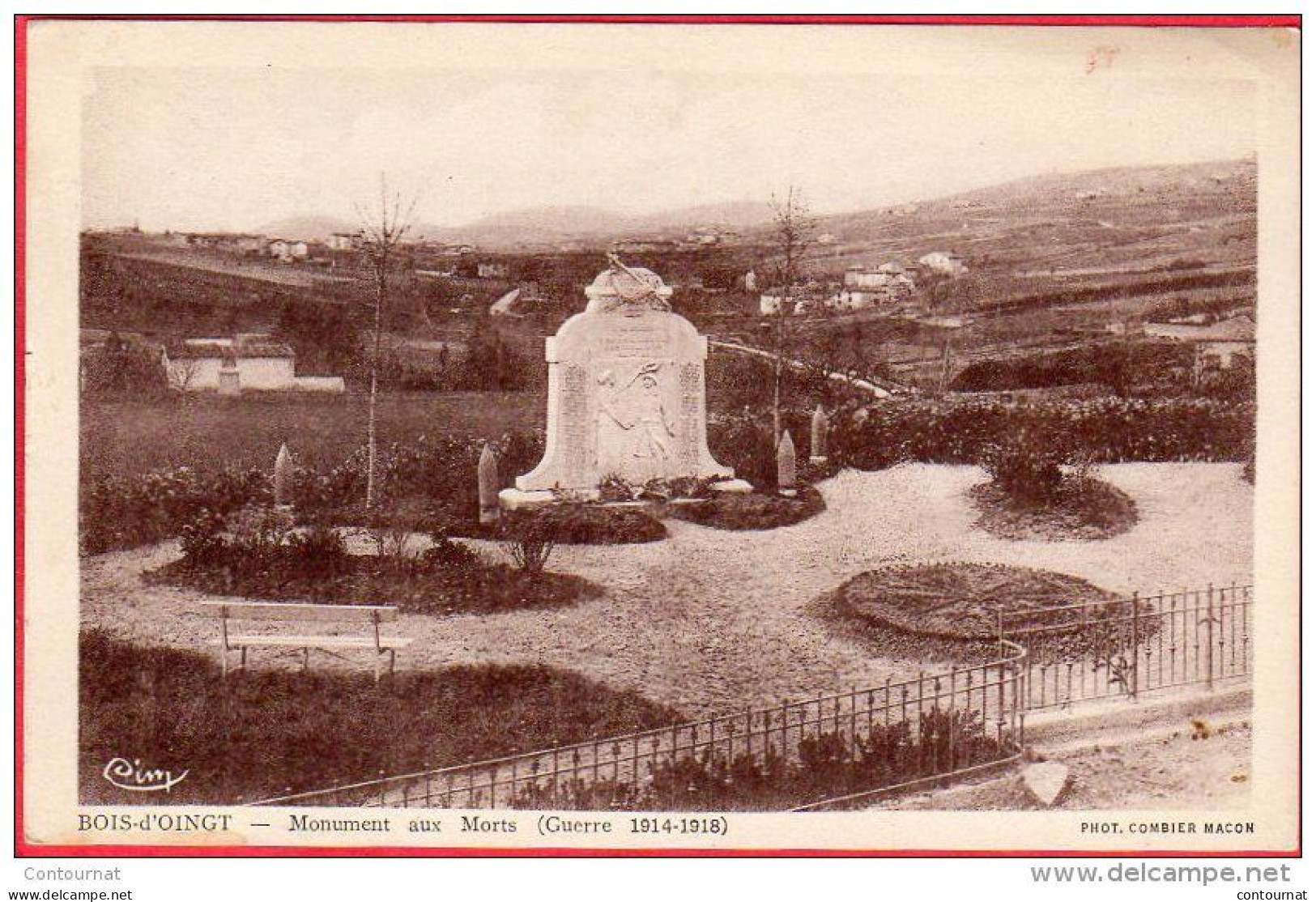 CPA 69 BOIS D'OINGT Monument Aux Morts - Le Bois D'Oingt