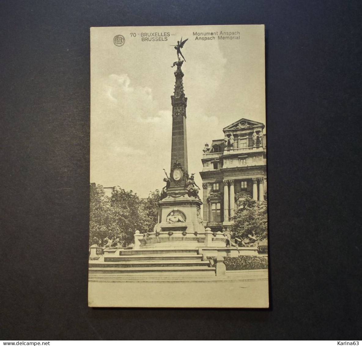 België - Belgique - Brussel - CPA  - Monument Anspach - Anspach Memorial - Used Card - 30 / 01 / 1924 - Monumenten, Gebouwen