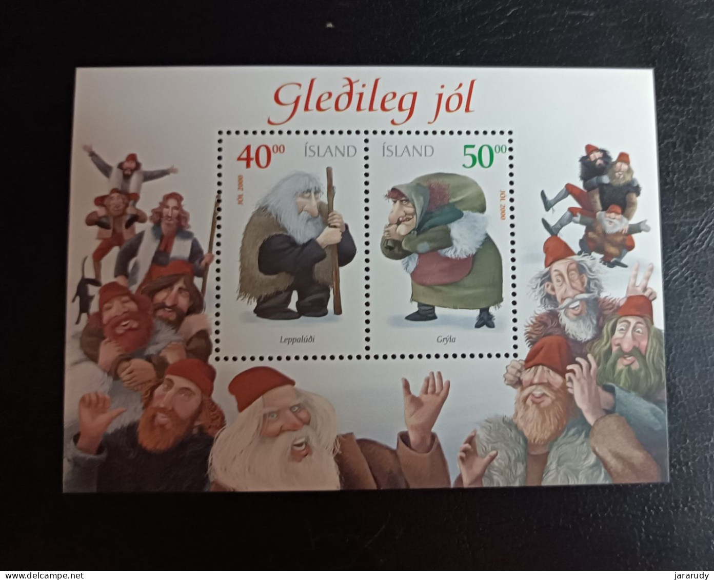 ISLANDIA NAVIDAD 2000 Yv BF 28 MNH - Blocks & Kleinbögen