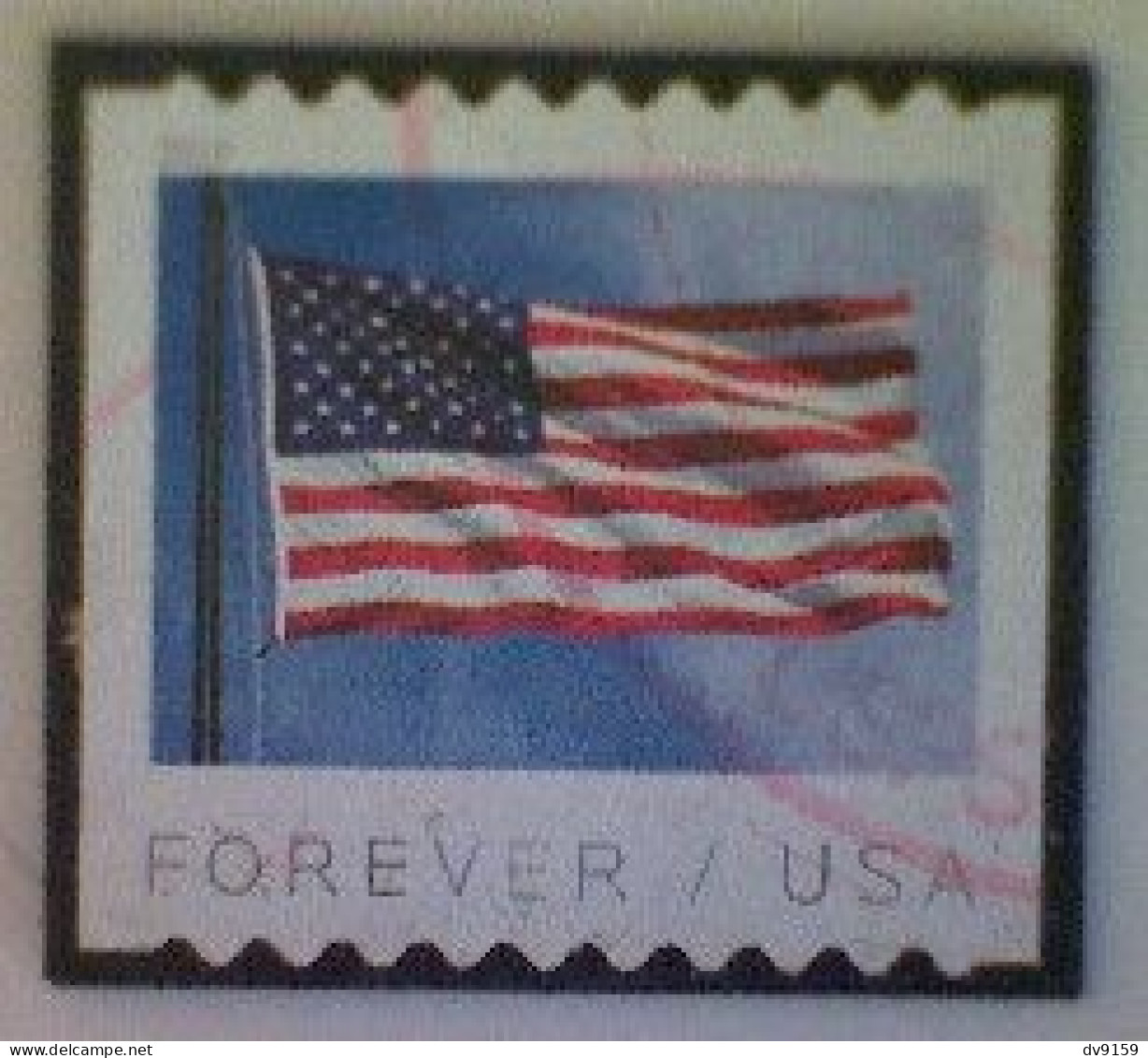 United States, Scott #5342, Used(o) Coil, 2019, Flag Definitive, (55¢) - Used Stamps