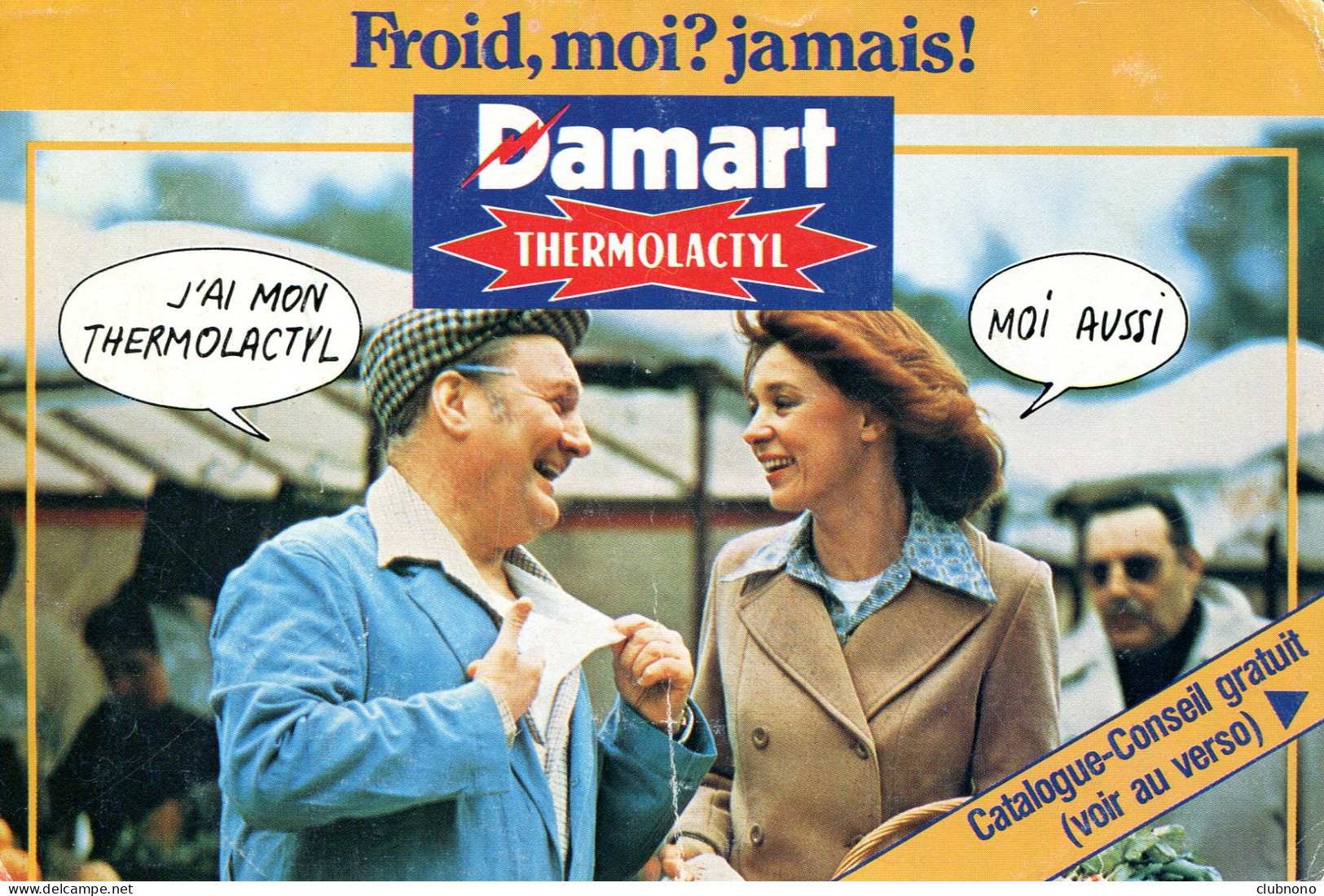 CPSM - CARTE PUBLICITAIRE DAMART THERMOLACTYL  - Advertising