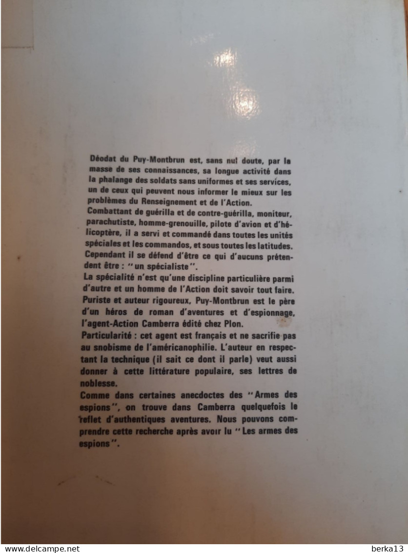 Les Armes Des Espions PUY-MONTBRUN 1974 - Otros & Sin Clasificación