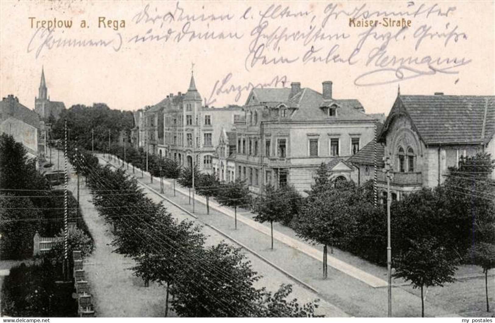 73939480 Treptow_Rega_Trzebiatow_Pommern_PL Kaiser Strasse - Polen