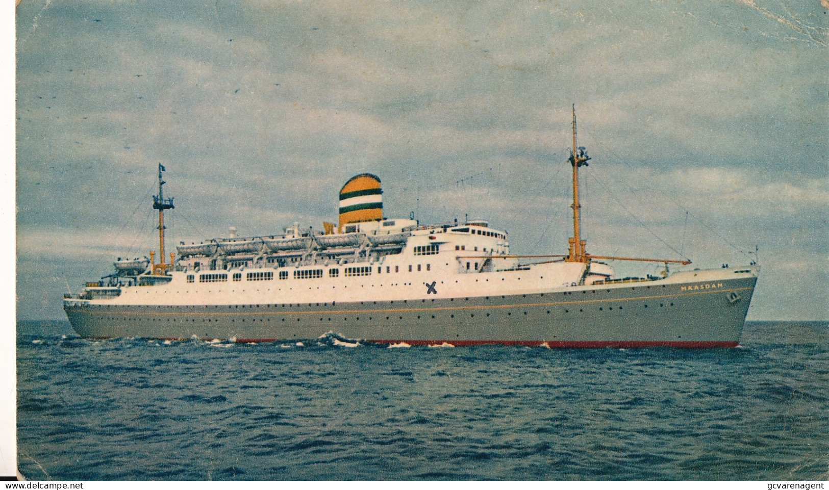 S.S. MAASDAM           2 AFBEELDINGEN - Paquebots