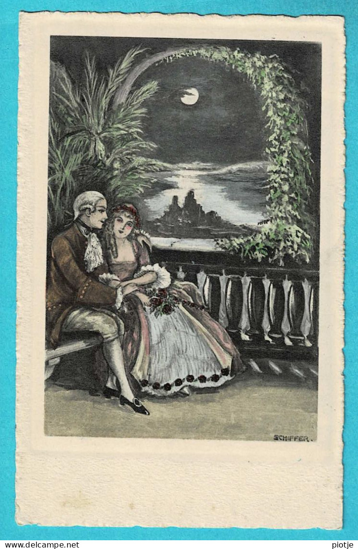 * Fantaisie - Fantasy - Fantasie (couples - Koppels) * (Schiffer - H. Ch., W.) Amour, Love, Liefde, Lune, Moon, Marquis - Koppels