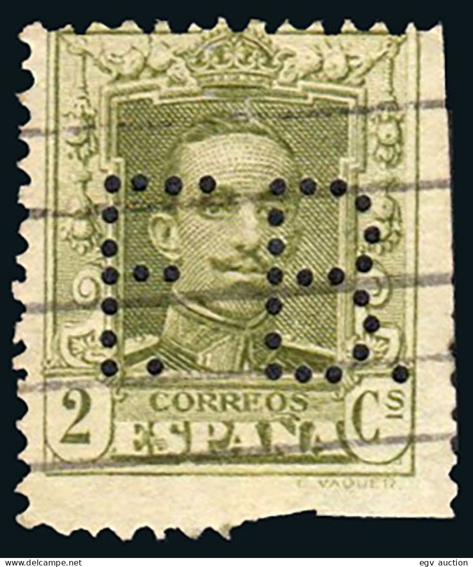 Madrid - Perforado - Edi O 310 (dientes Cortos) - "F.B." (Industria Química) - Used Stamps