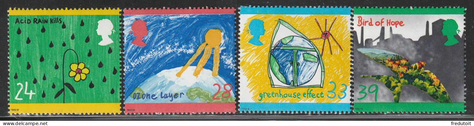 GRANDE BRETAGNE - N°1633/6 ** (1992) - Unused Stamps