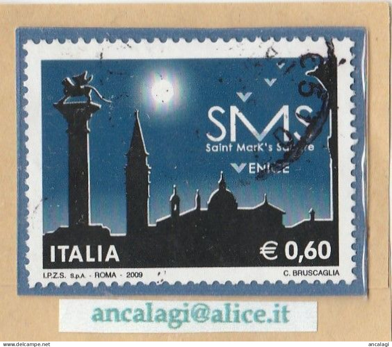 USATI ITALIA 2009 - Ref.1127 "PROGETTO SMS VENICE" 1 Val. - - 2001-10: Afgestempeld