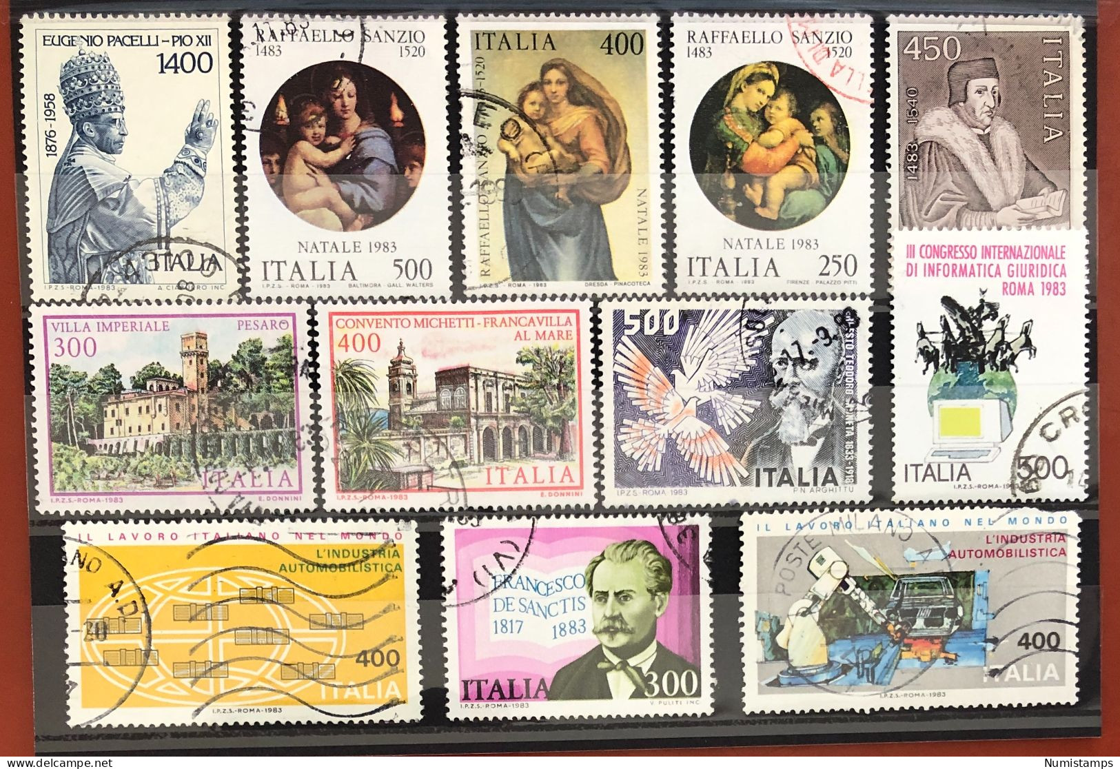 1983 - Italian Republic (12 Used Stamps) - ITALY STAMPS - 1981-90: Used