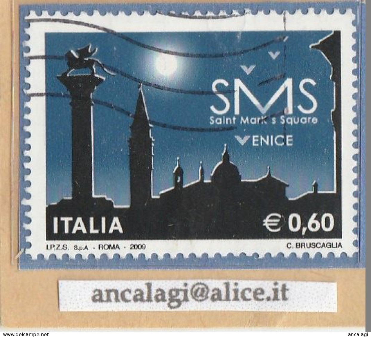USATI ITALIA 2009 - Ref.1127A "PROGETTO SMS VENICE" 1 Val. - - 2001-10: Usados