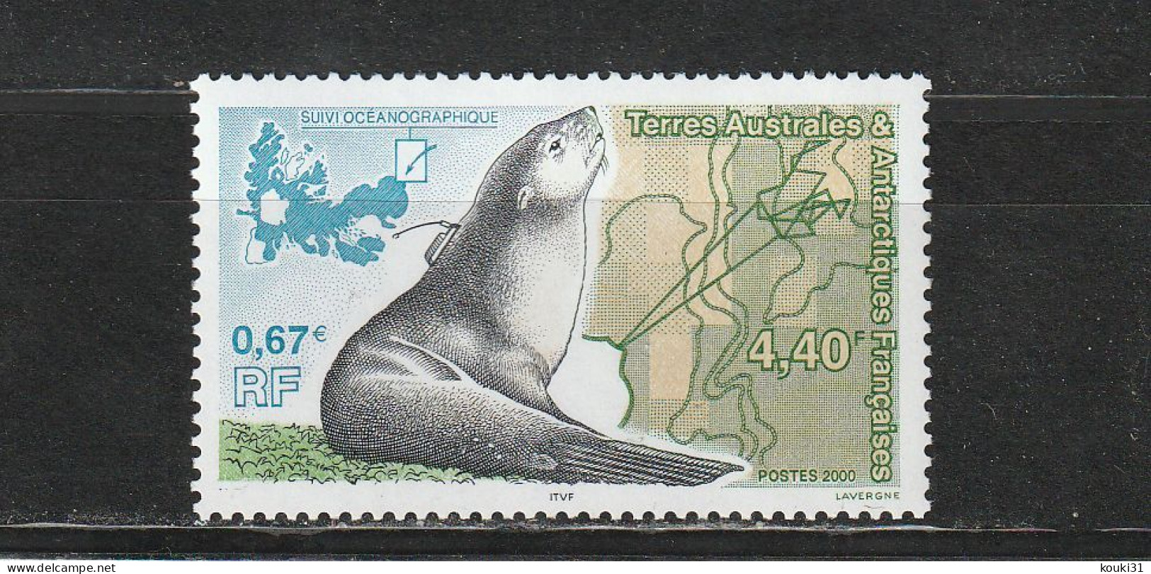 TAAF YT 264 ** : Otarie - 2000 - Unused Stamps