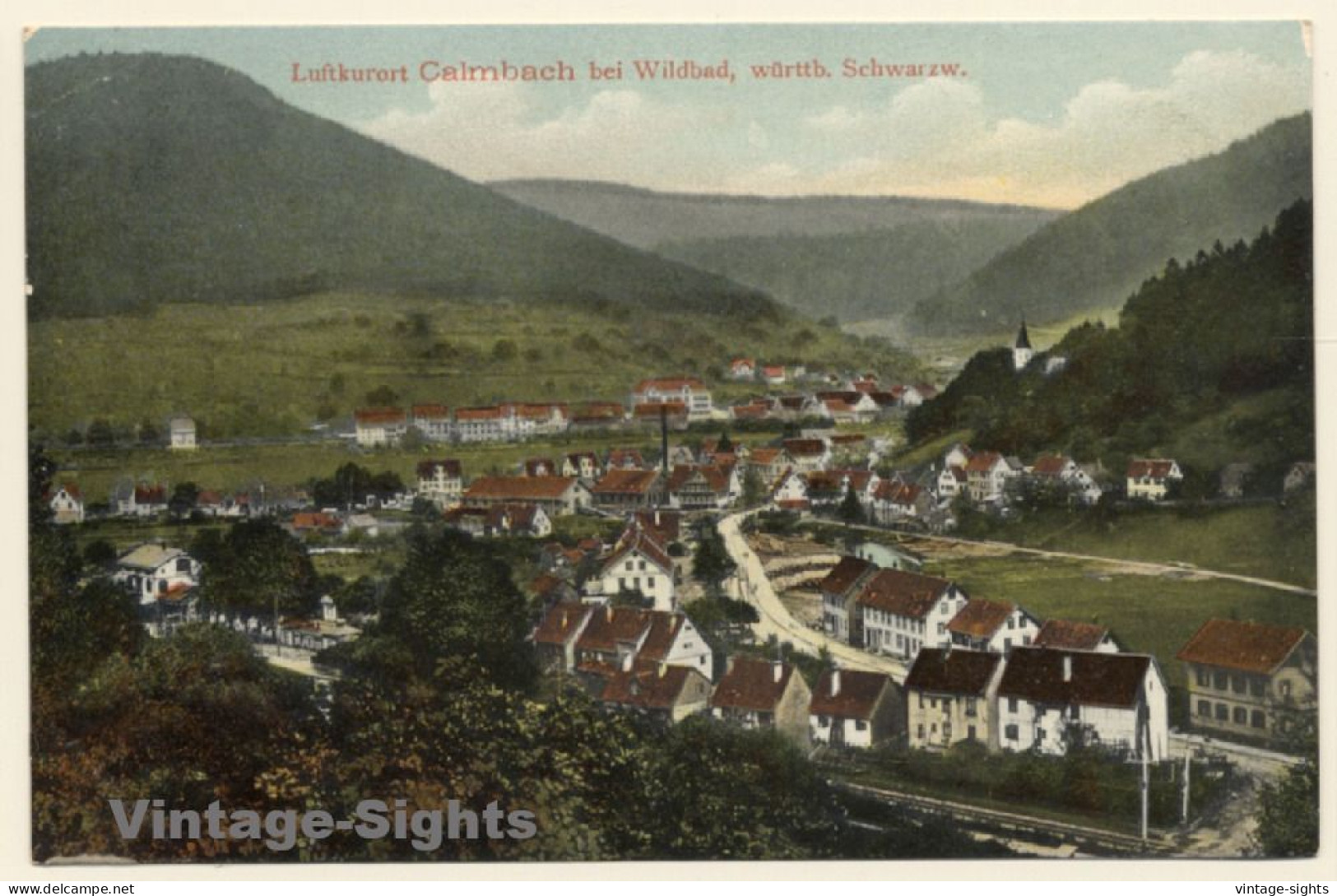 Calmbach Bei Bad Wildbad / Germany: Panorama View (Vintage PC 1911) - Calw