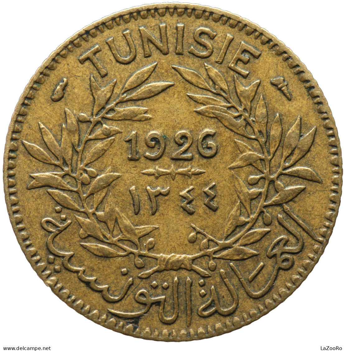 LaZooRo: Tunisia 1 Franc 1926 1344 XF - Tunesië