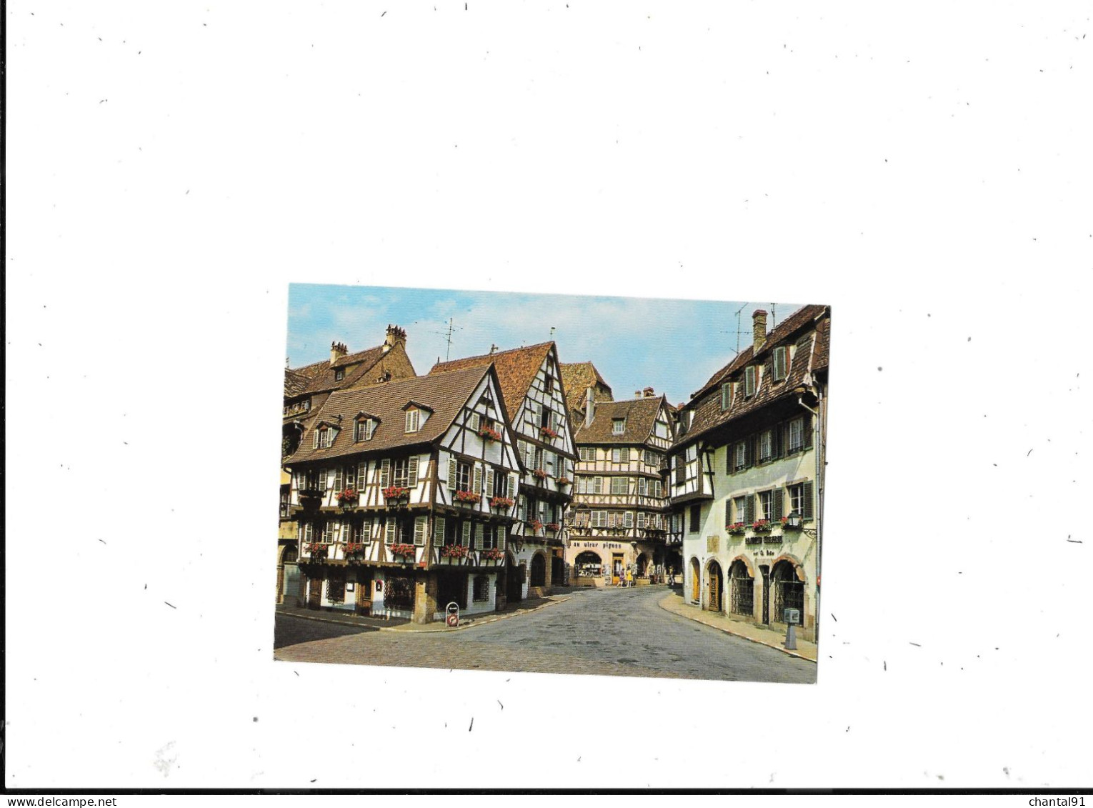 CARTE POSTALE 68 COLMAR LA RUE DES MARCHANDS - Colmar