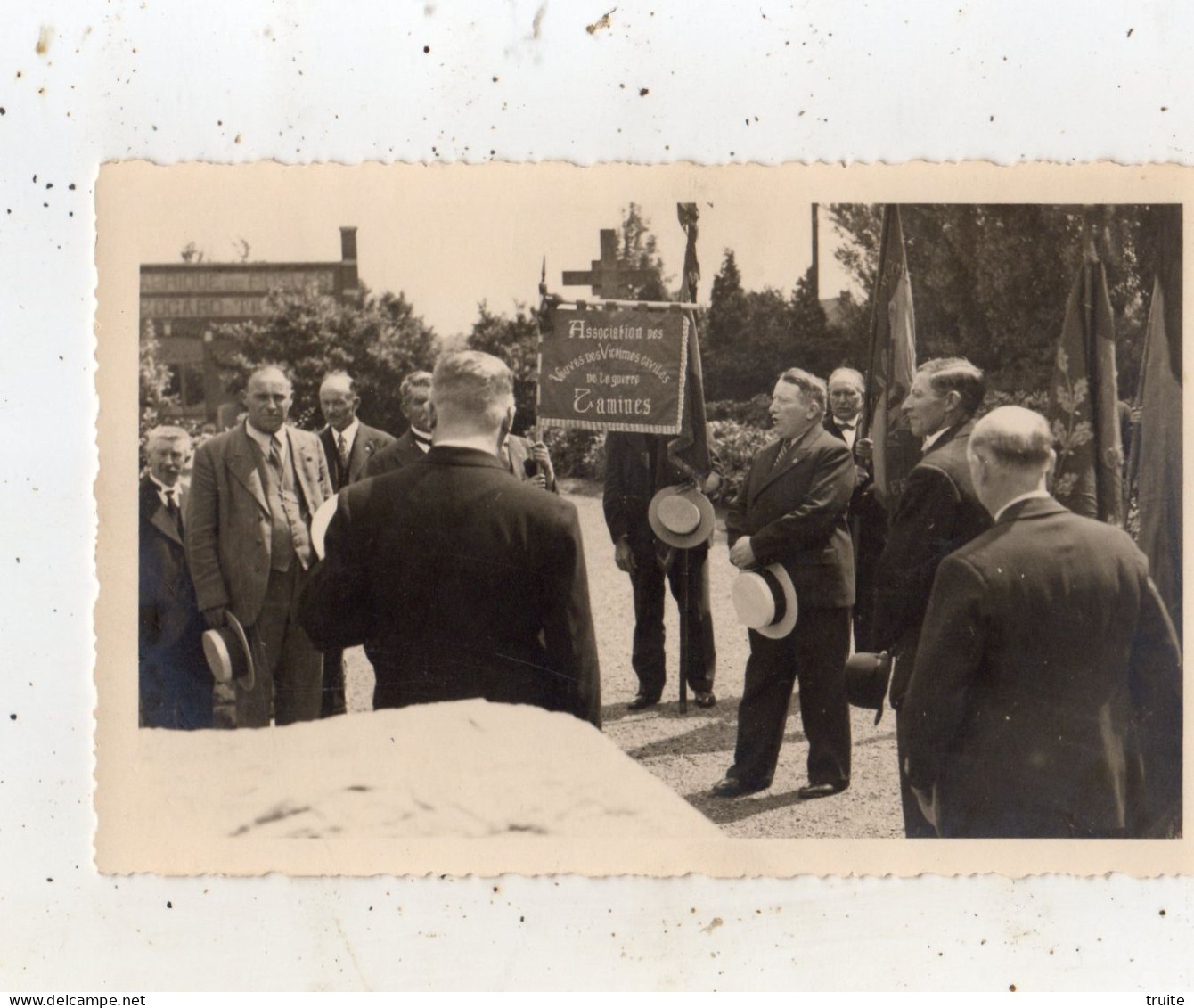 ASSOCIATION VEUVES DES VICTIMES CIVILES DE LA GUERRE ( TAMINES ) CARTE PHOTO - Sambreville