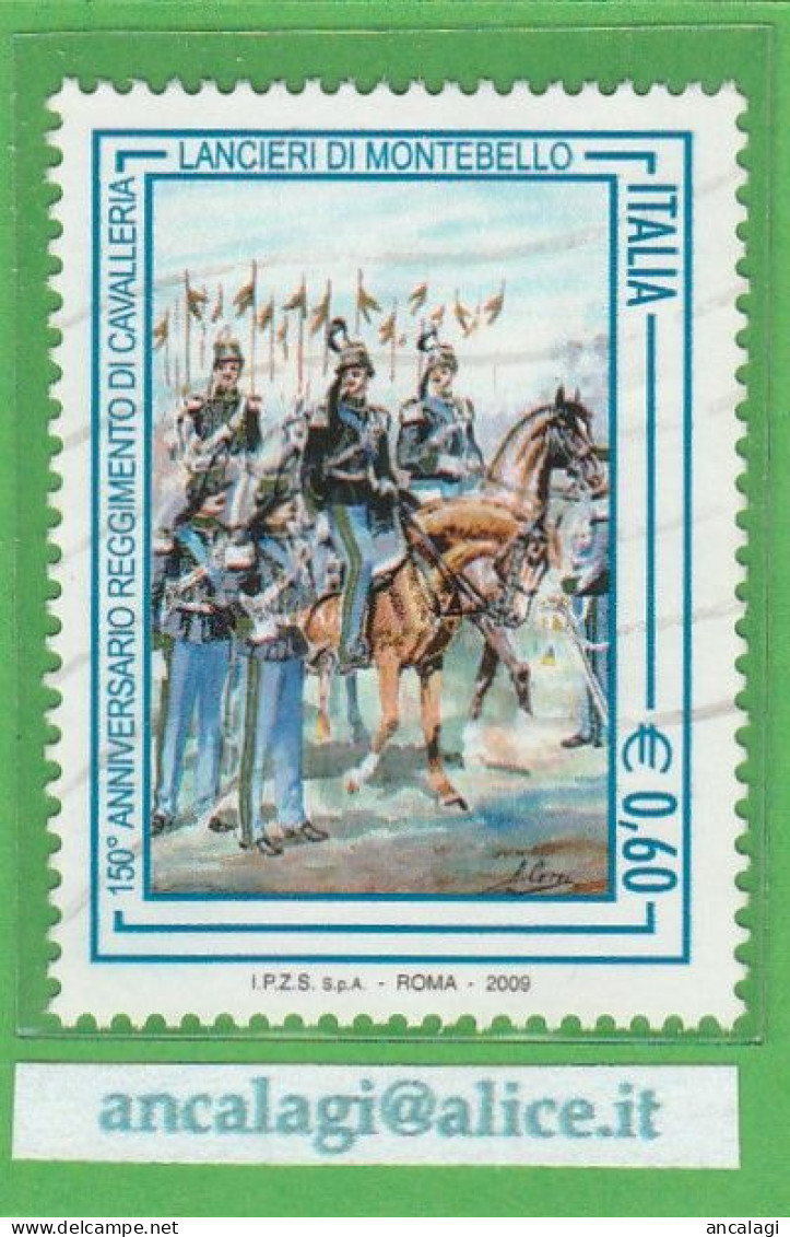 USATI ITALIA 2009 - Ref.1129 "LANCIERI DI MONTEBELLO" 1 Val. - - 2001-10: Used