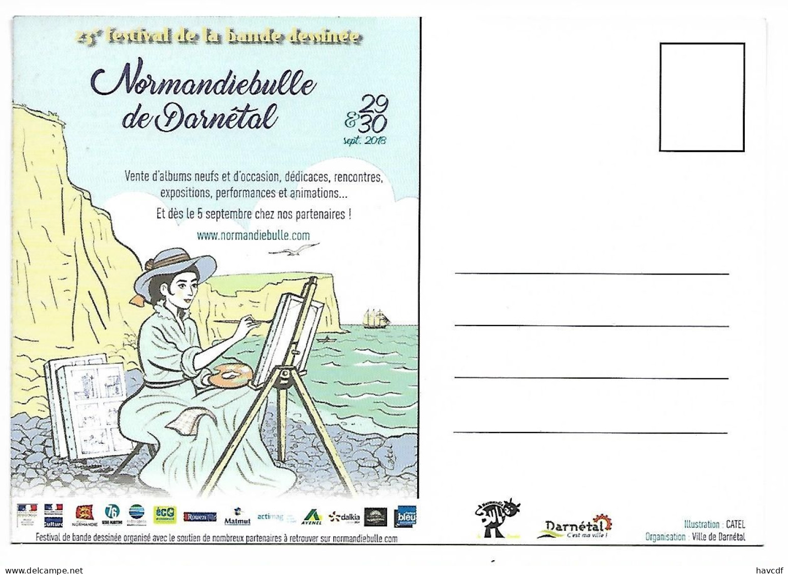 CPM - 23ème Festival De La Bande Dessinée - Normandibule De Darnétal (76) - 2018 - Bandes Dessinées