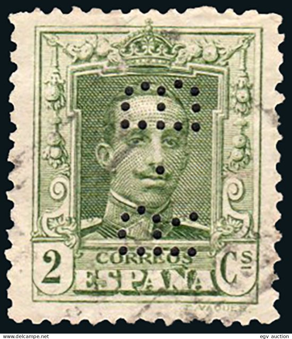 Madrid - Perforado - Edi O 310 - "R.B." (Fco. Alambre) - Oblitérés