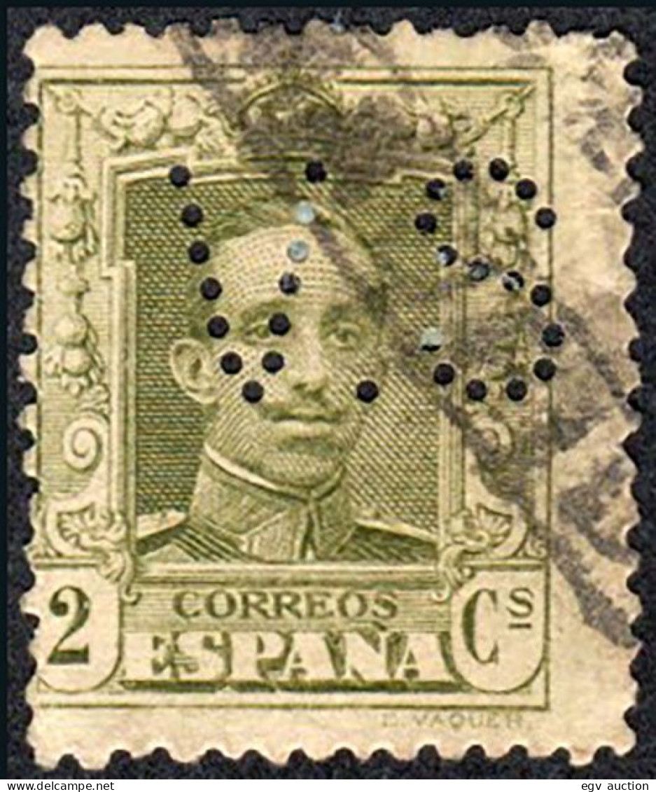 Madrid - Perforado - Edi O 310 - "V.S." (Librería) - Used Stamps