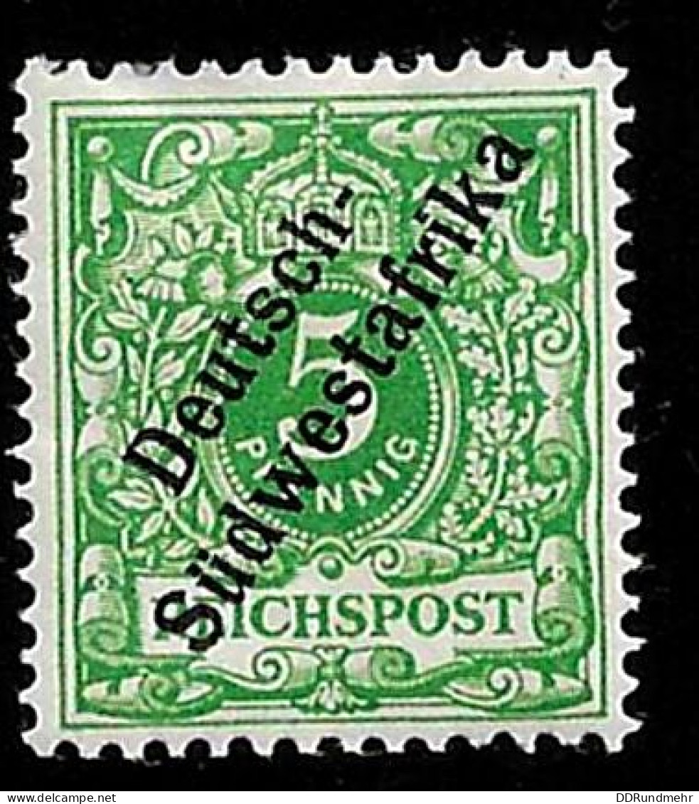 1898  Michel DR-SWA 6 Stamp Number DR-SWA 8 Yvert Et Tellier DR-SWA 8 X MH - German South West Africa
