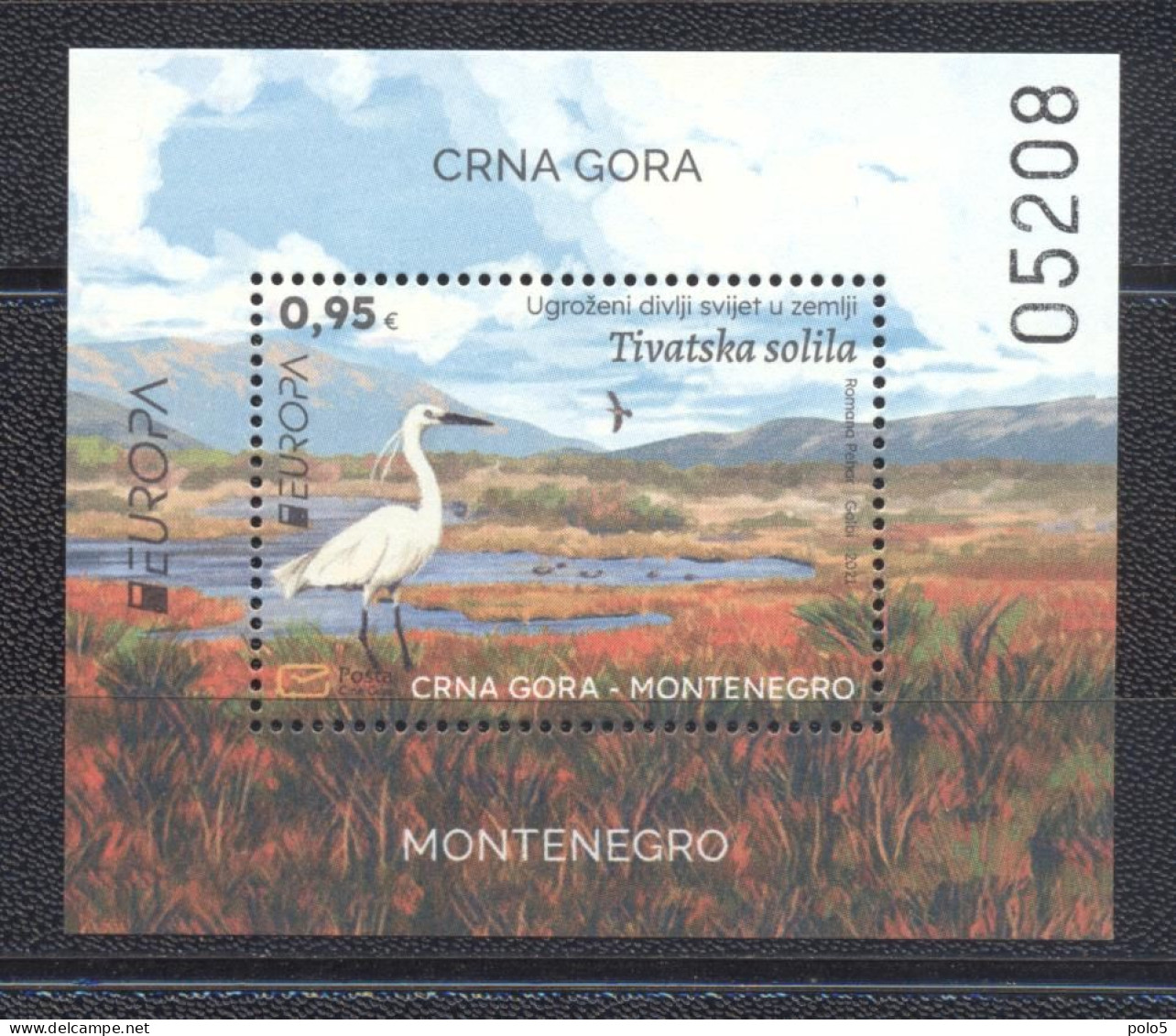 Montenegro 2021-Europa: Endangered Nationa Wildlife S/S - Montenegro