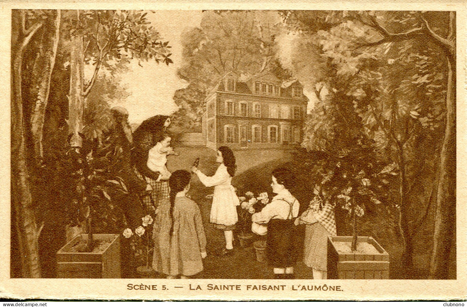 CPA - LISIEUX - SAINTE-THERESE -  SCENE 5 - LA SAINTE FAISANT L'AUMONE - Santos