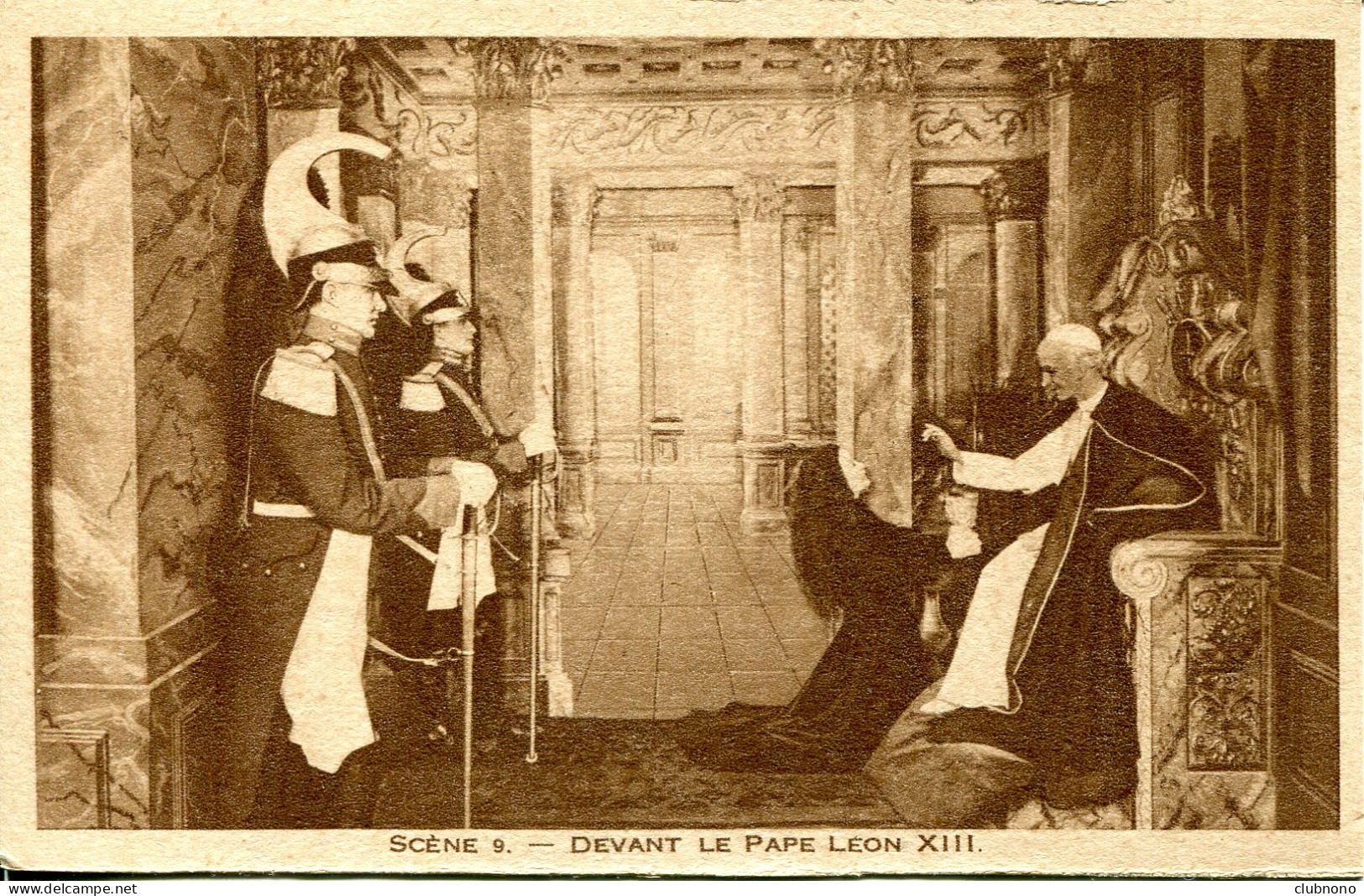 CPA - LISIEUX - SAINTE-THERESE -  SCENE 9 - DEVANT LE PAPE LEON XIII - Santi