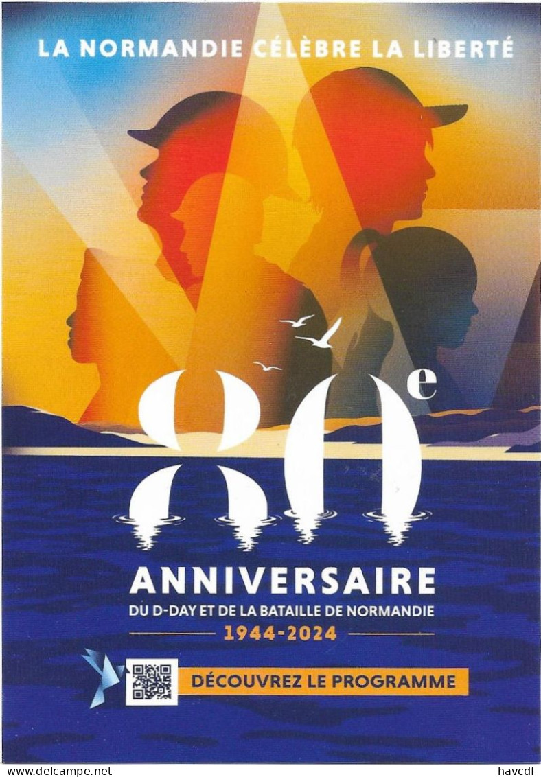 CPM - édit. Région Normandie - 80è ANNIVERSAIRE DU D-DAY ET DE LA BATAILLE DE  NORMANDIE - Sammlungen & Sammellose