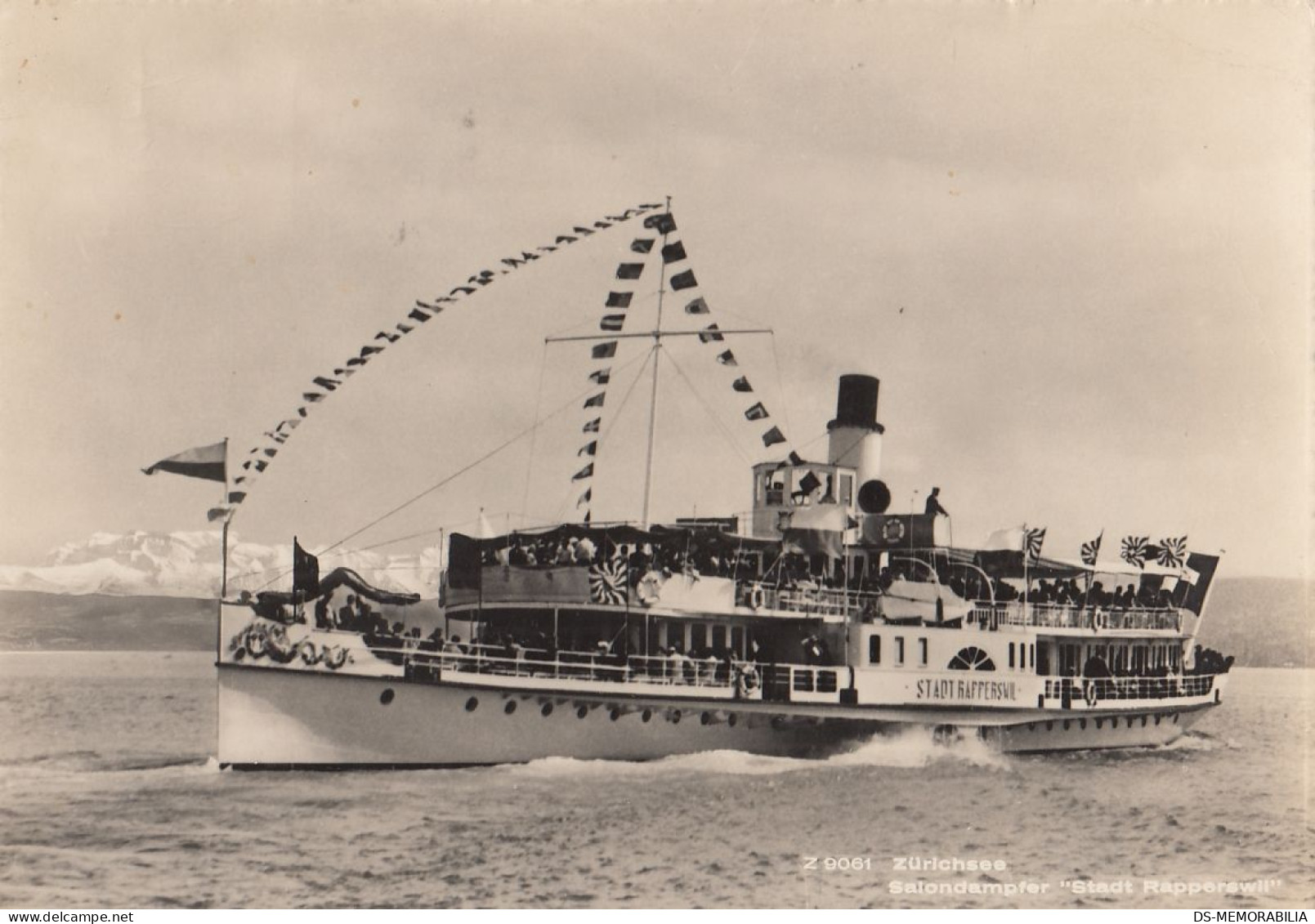 Zürichsee - Salondampfer Stadt Rapperswil 1949 - Zürich