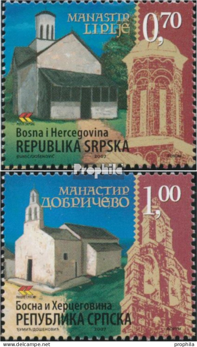 Bosnien - Serbische Republ. 388-389 (kompl.Ausg.) Postfrisch 2007 Klöster - Bosnien-Herzegowina