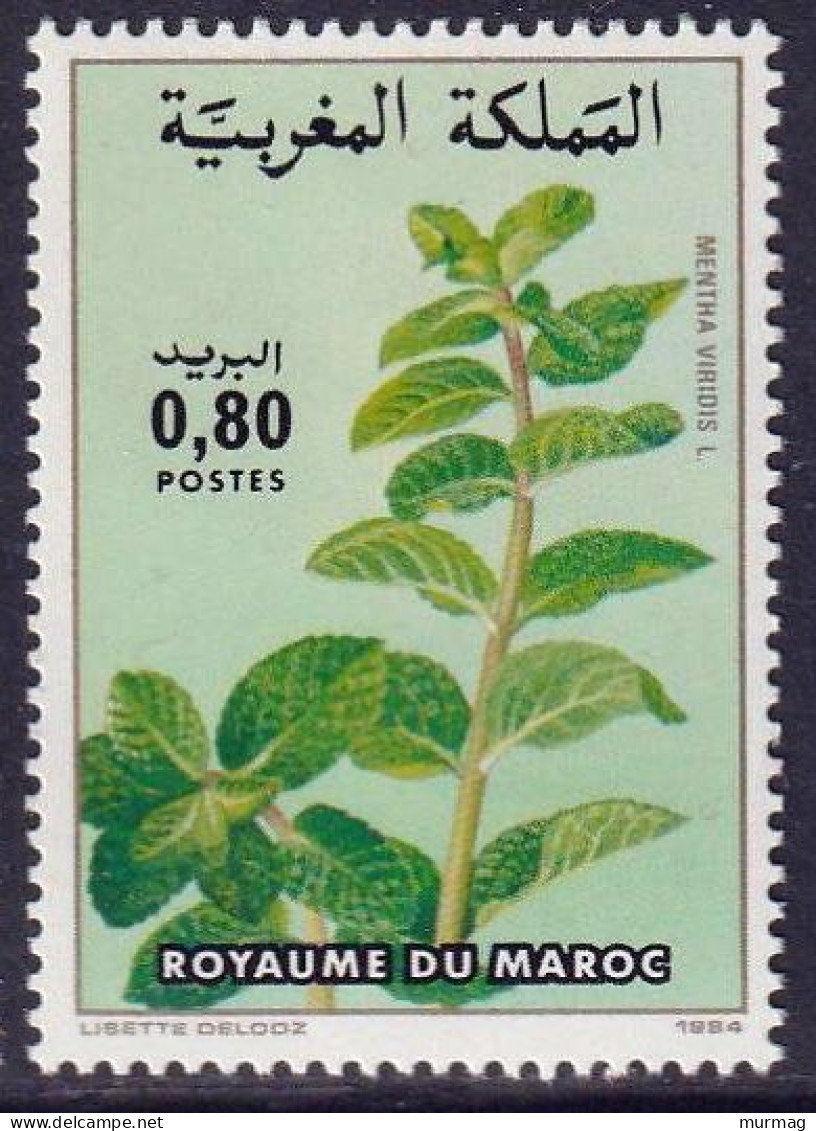 MAROC - Flore, Menthe, Aloe - Y&T N° 967-968 - 1984 - MNH - Marruecos (1956-...)