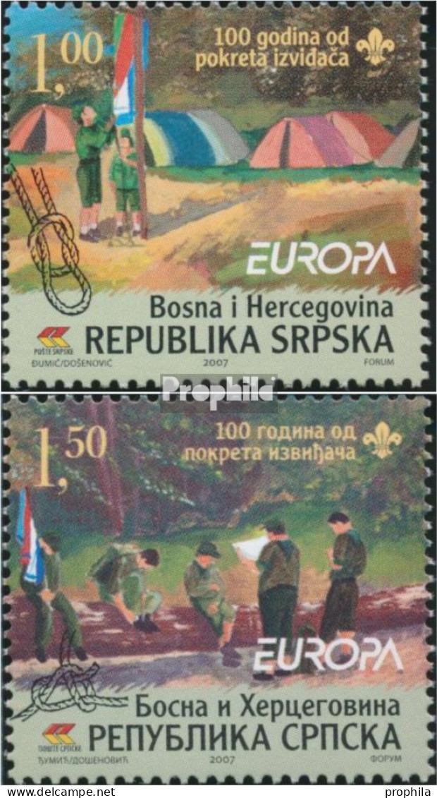 Bosnien - Serbische Republ. 386A-387A (kompl.Ausg.) Postfrisch 2007 Pfadfinder - Bosnia Erzegovina