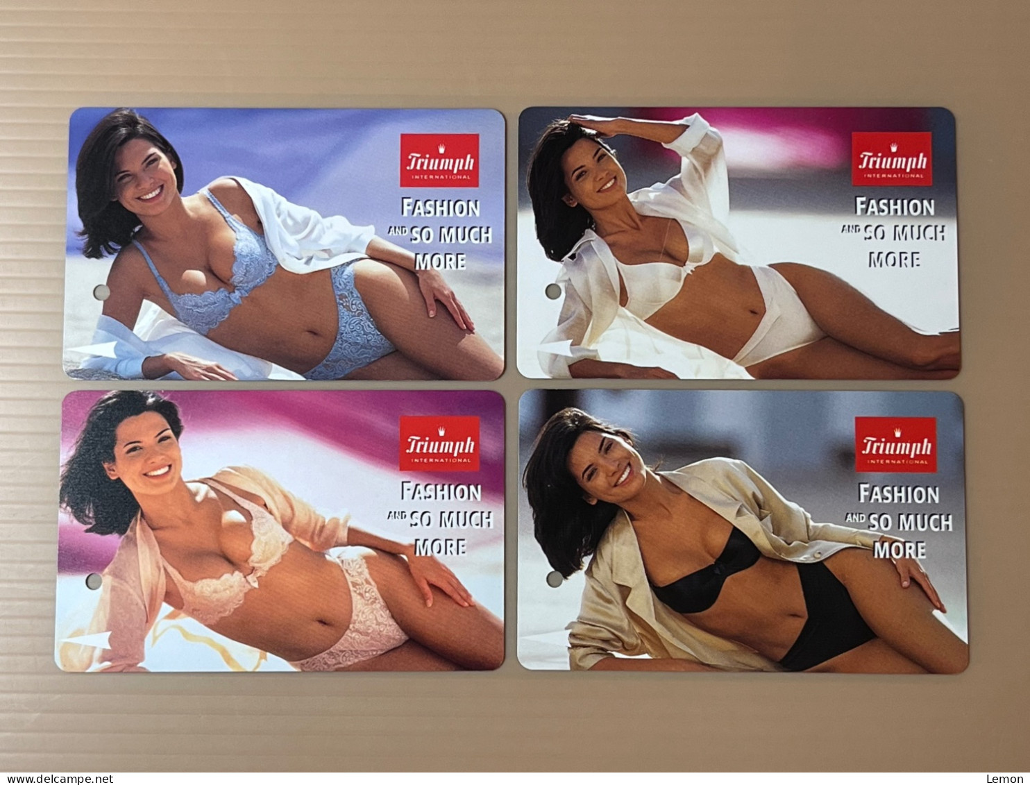 Singapore SMRT TransitLink Metro Train Subway Ticket Card, Triumph Bra 1, Set Of 4 Used Cards - Singapore