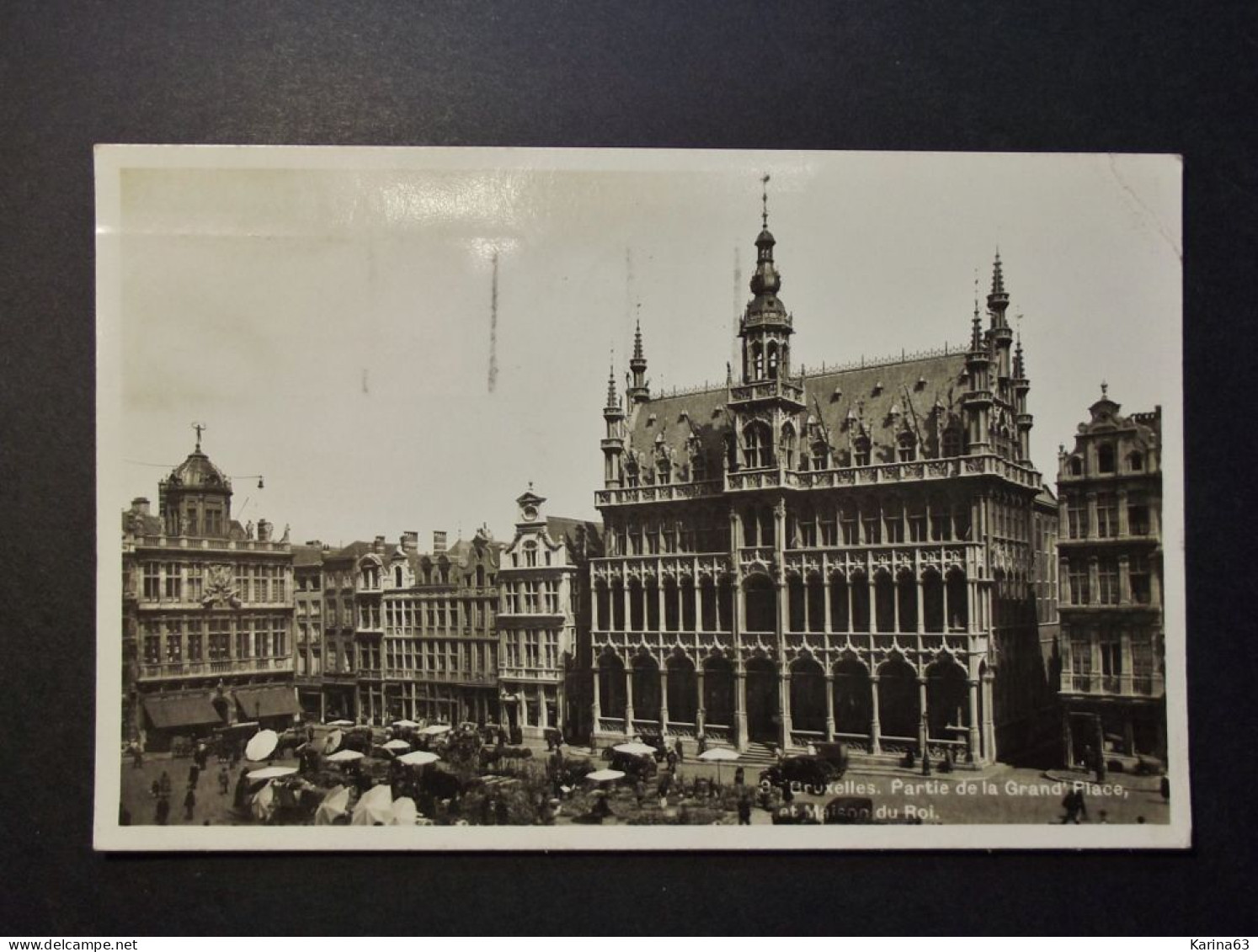 België - Belgique - Brussel CPA  Partie De La Grand Place  - Maison Du Roi Used With Timbre 1935 - Monumenten, Gebouwen