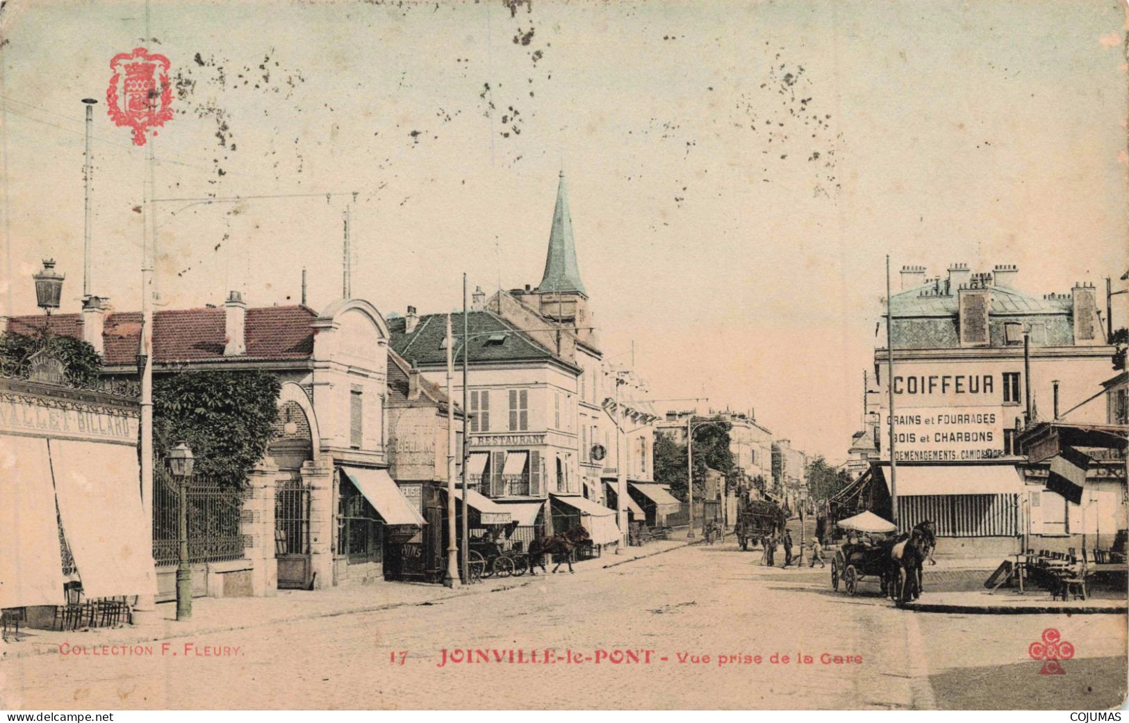 94 - JOINVILLE LE PONT _S28361_ Vue Prise De La Gare - Coiffeur - Joinville Le Pont