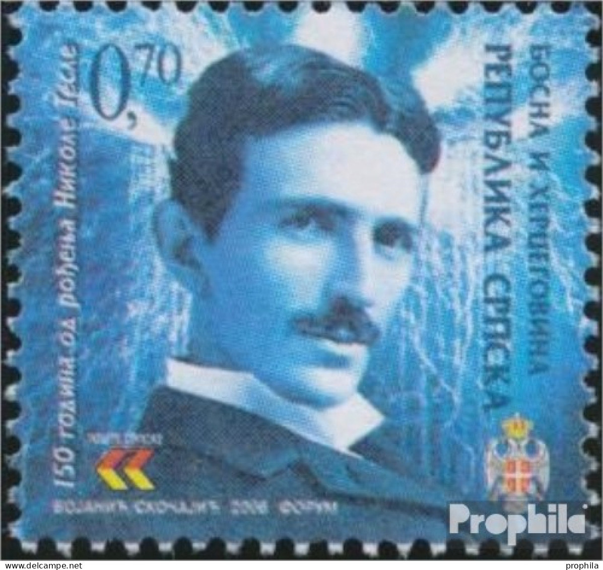 Bosnien - Serbische Republ. 379 (kompl.Ausg.) Postfrisch 2006 Nikola Tesla - Bosnia Erzegovina