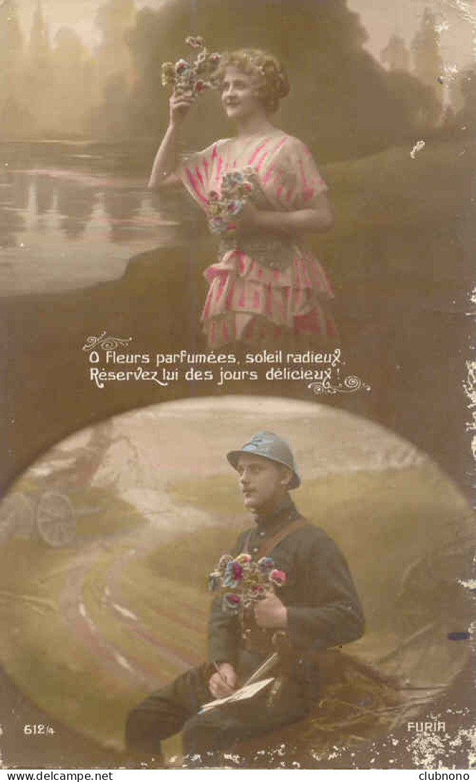 CPA - O FLEURS PARFUMEES (1916) - Coppie