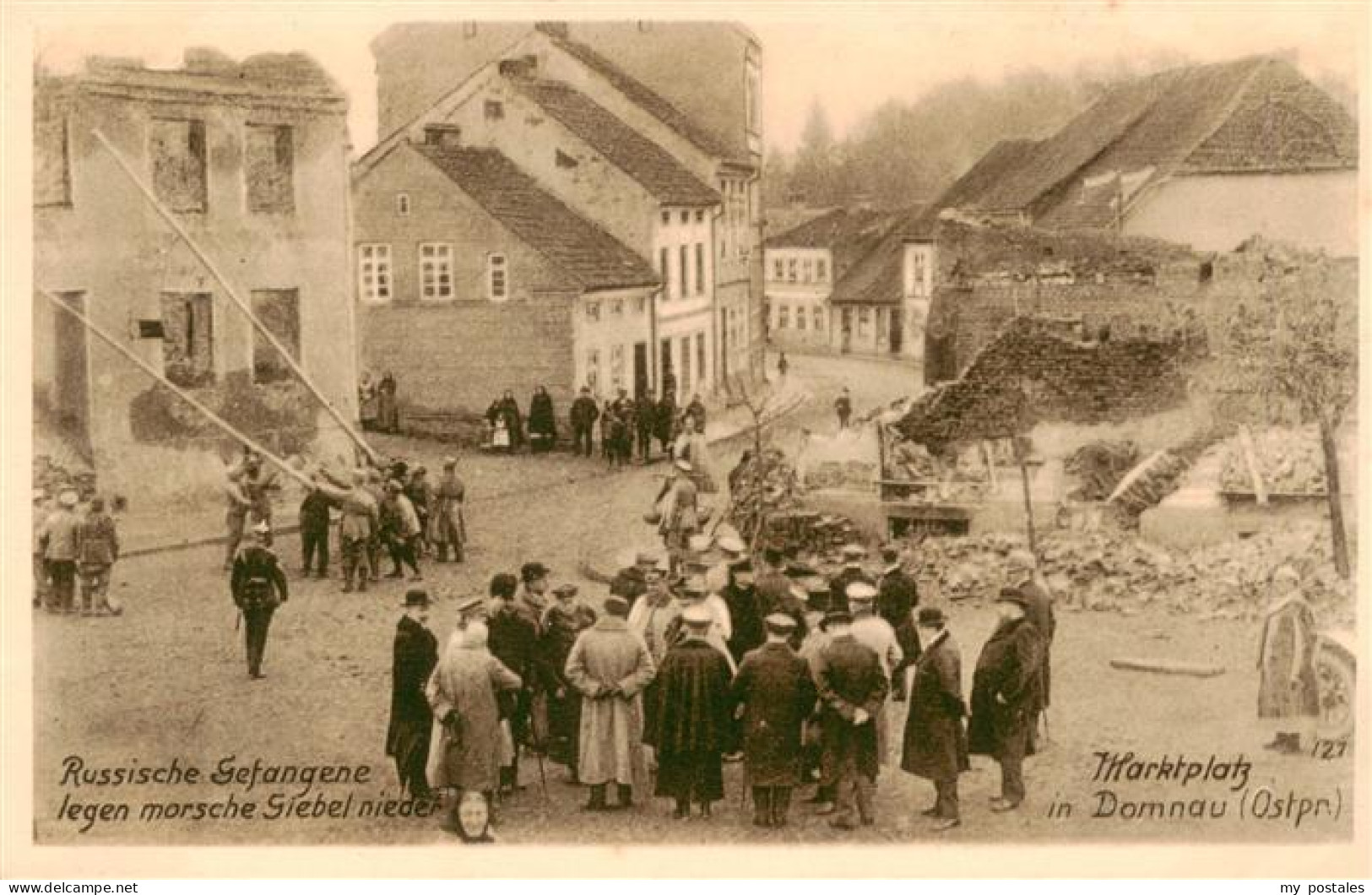 73938949 Domnau_Domnowo_Kaliningrad_Koenigsberg_Ostpreussen_RU Marktplatz Russis - Russie