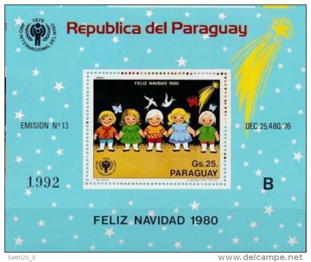 Paraguay 1980 IYC AIE Bloc B - Andere & Zonder Classificatie